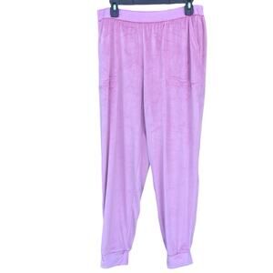 Juicy Couture pink velour lounge pants size large